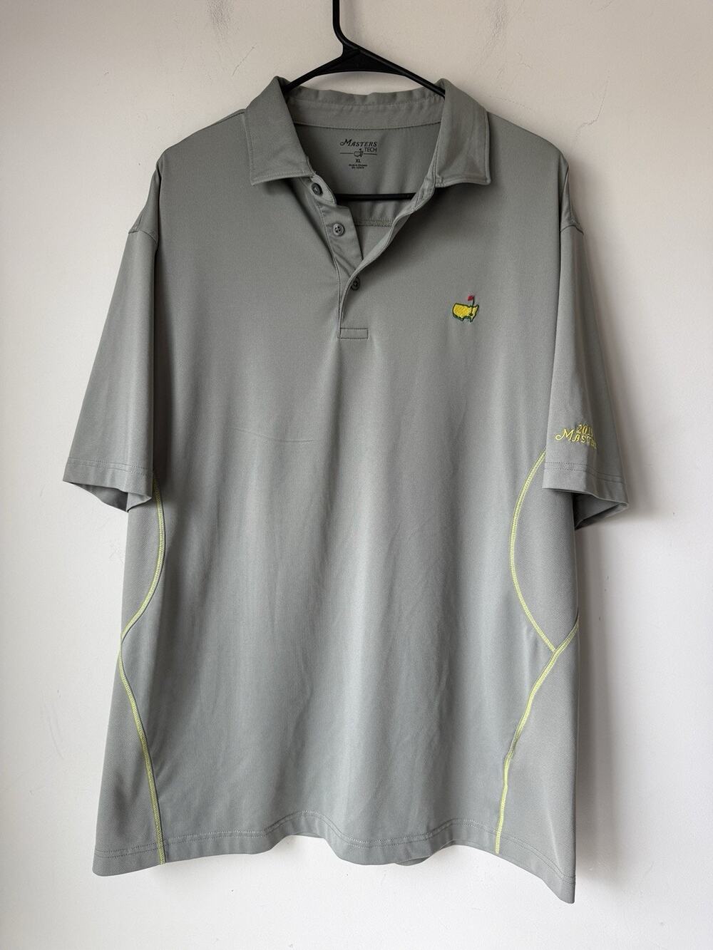 Masters Tech Polo Men’s XL Gray Augusta National Performance Stretch Golf
